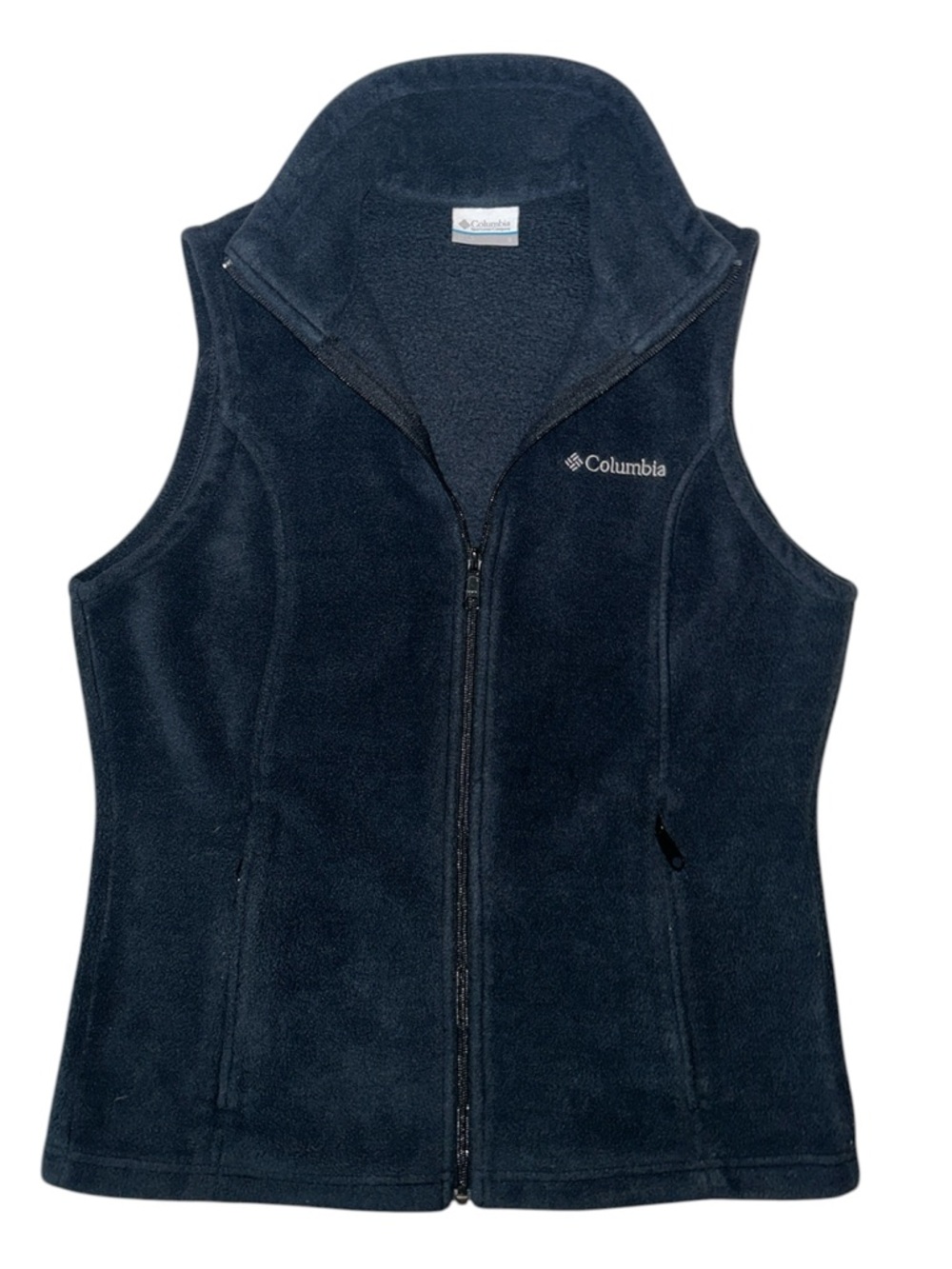 Women's Small Columbia Black Full-Zip Fleece Vest